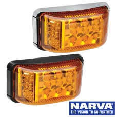 Narva Model 33 LED Side Direction Indicator (Cat 5 & 6) Lamp with 0.5m Cable